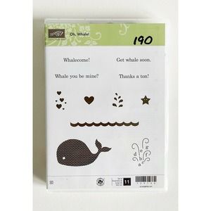 Stampin' Up! Oh Whale! Stamp Set Used